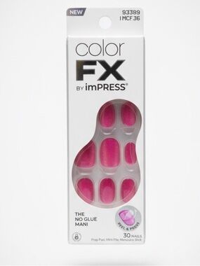 💖✨ Color FX by imPRESS Press-On Nails – No Glue Mani | NIB | Pink Shade ✨💖